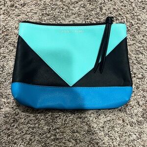 Victoria's Secret Turquoise and Black Cosmetic Bag